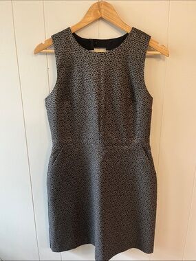 GAP Sleeveless Dress in Metallic Bronze/Grey/Black Fleck